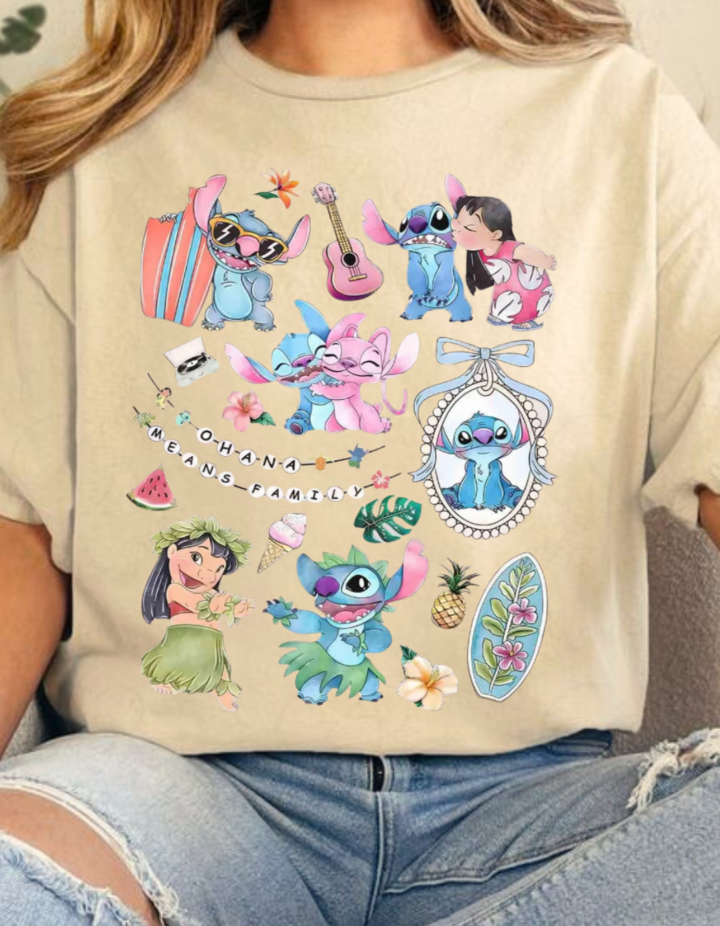 Polera Personalizada Lilo y Stich - Mztienda