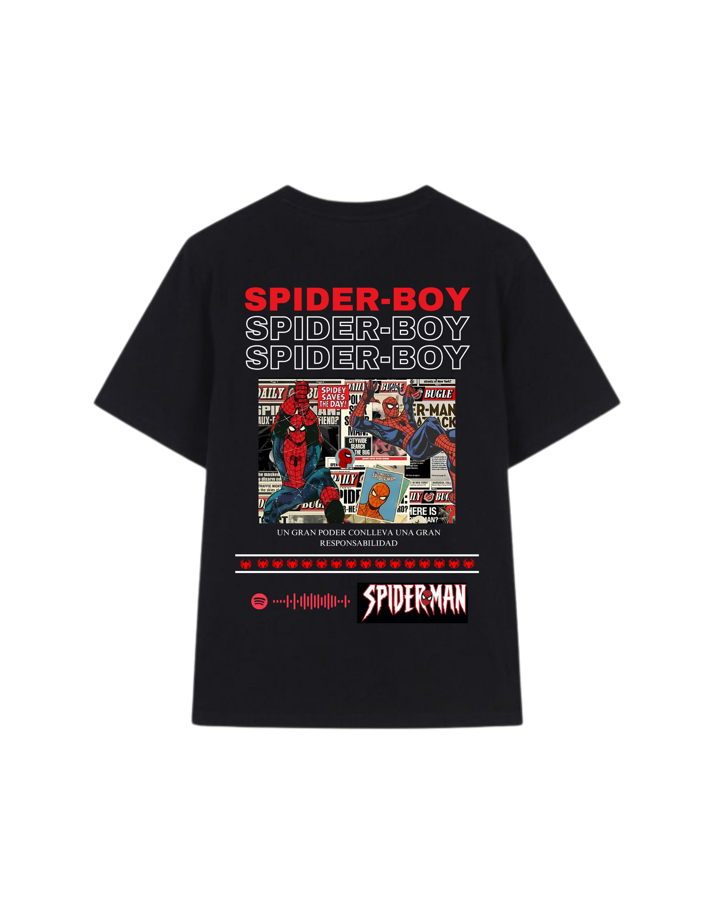 Polera Personalizada Spider Boy - Mztienda
