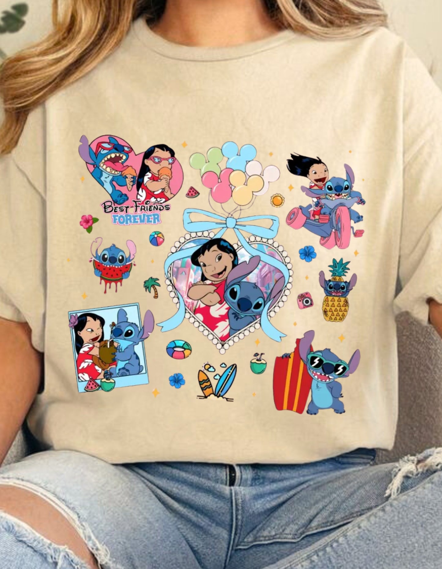 Polera Personalizada Lilo y Stich - Mztienda