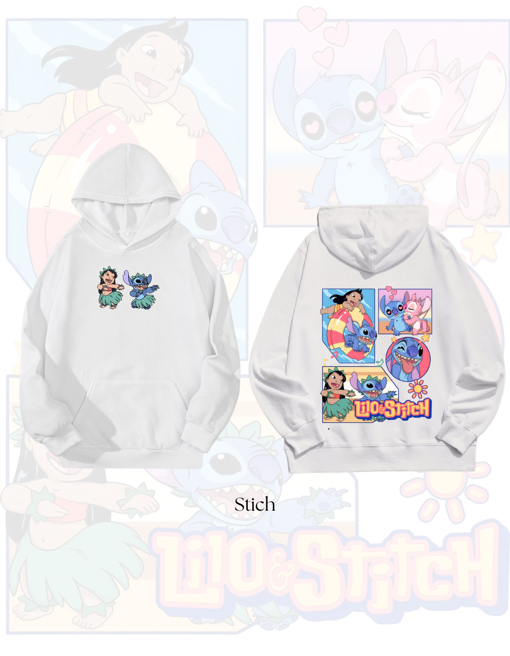 Poleron personalizado stich - Mztienda