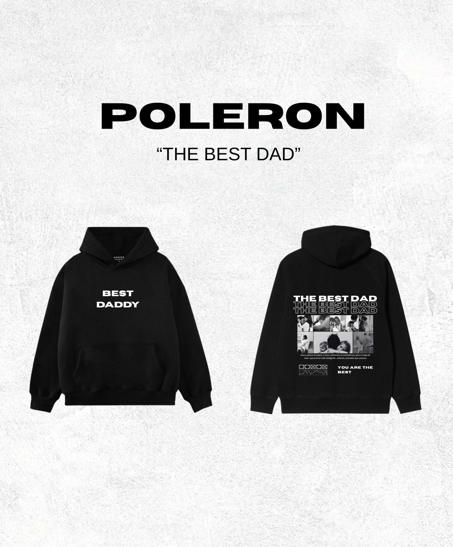 Poleron The Best Dad - Mztienda