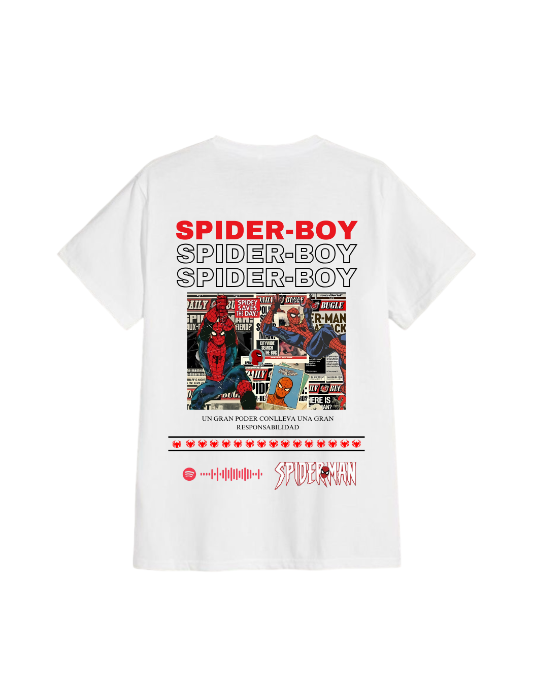 Polera Personalizada Spider Boy - Mztienda