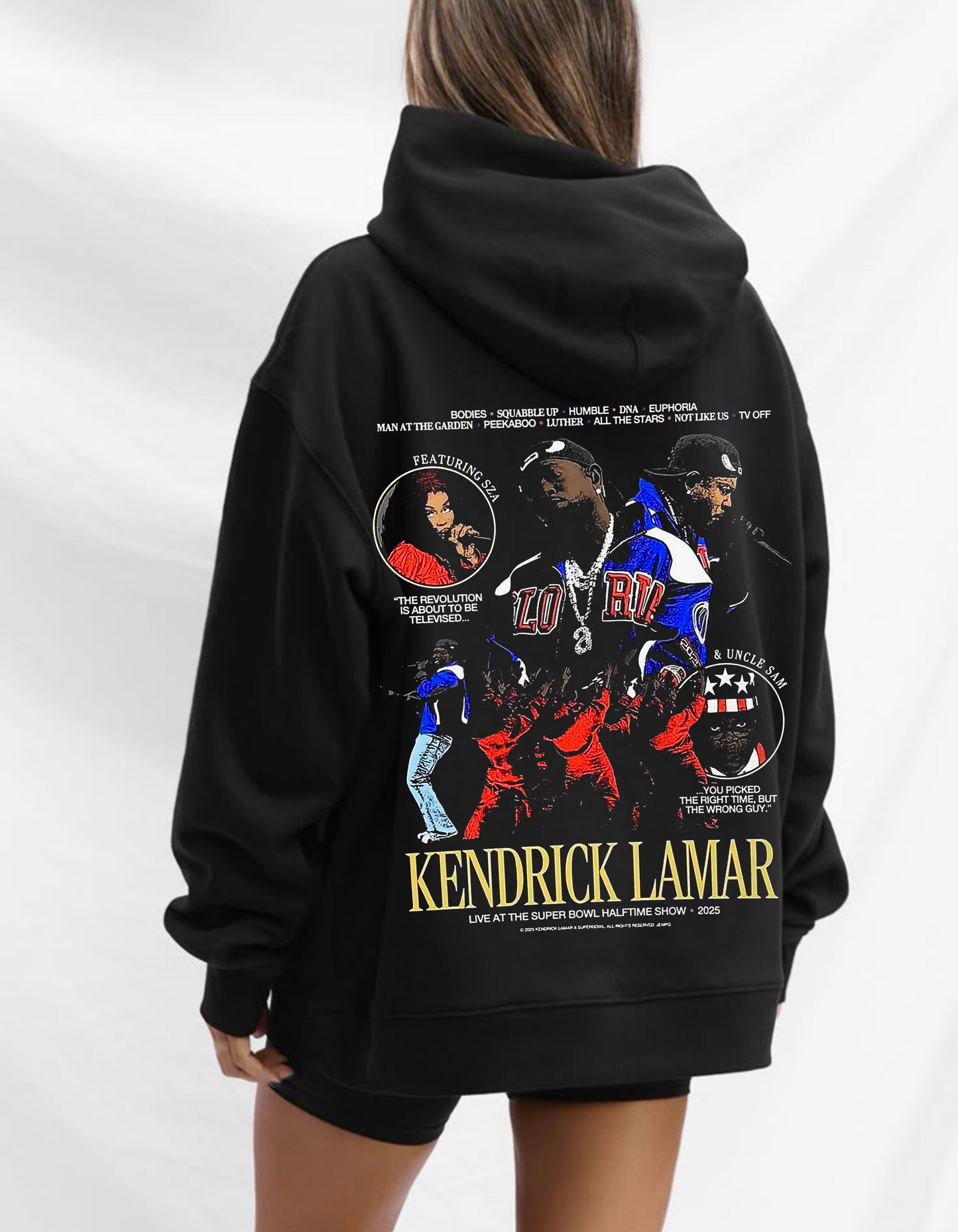 Poleron Personalizado Kendrick Lamar Super Bowl - Mztienda
