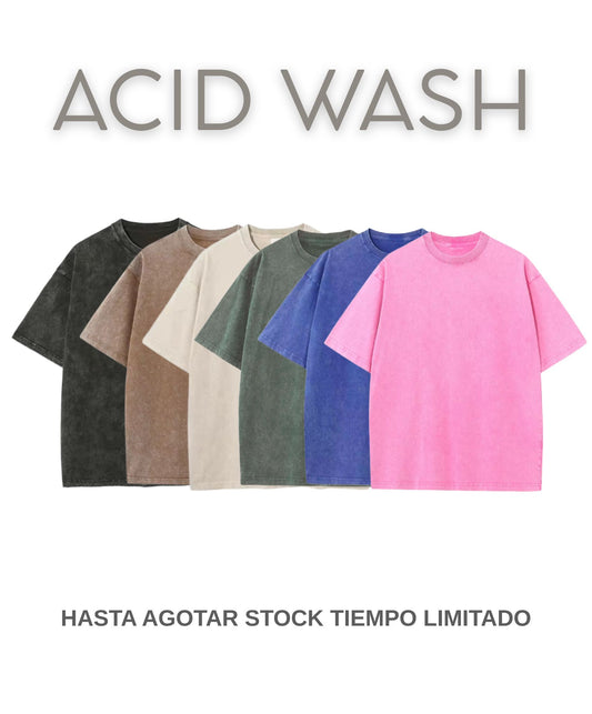 Polera Acid Wash Personalizada