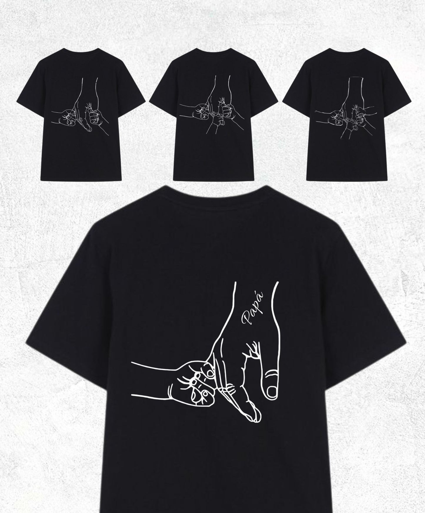 Polera mano padre e hij@  - Mztienda