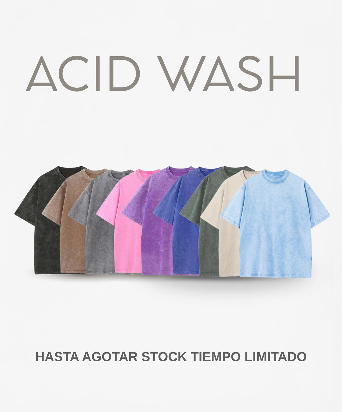 Polera Acid Wash Personalizada