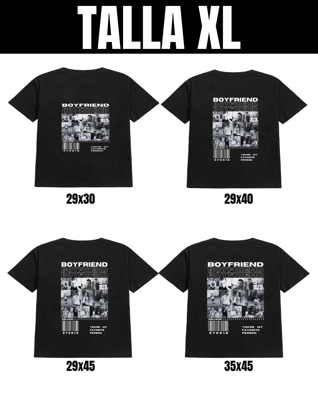 Polera Girlfriend, Only you o Boyfriend - Mztienda